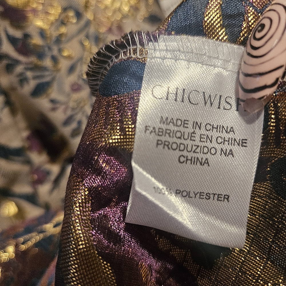 NWT Chicwish Embossed, Jacquard, Lined, Circle Skirt, Fall/Winter Colorstory - Picture 8 of 8